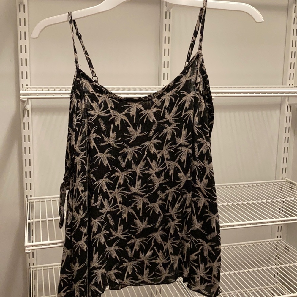 flowy black blouse